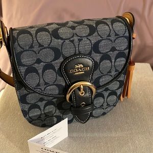 Kleo Shoulder Bag Signature Chambray